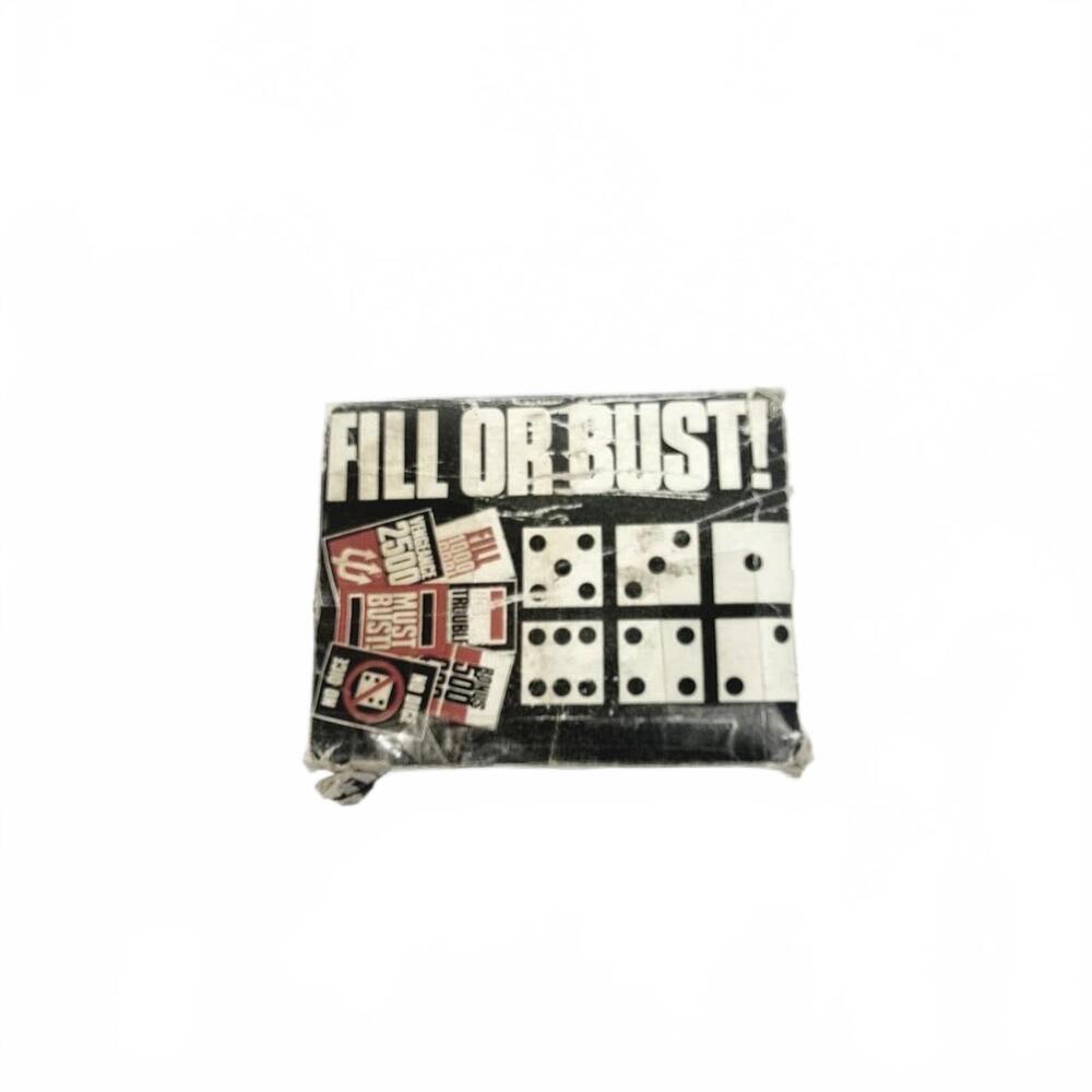 Vintage Fill Or Bust! Card Game Dice 1987‎ Bowman Games Pre Owned
